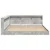 Krevet s policama Beton siva 180 x 200 cm Konstruirano drvo