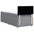 Vidaxl Box spring postelja z vzmetnico svetlo siva 90x200 cm blago