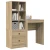 Stol s ladicama s policom s pohranom 2 pcs Sonoma hrast
