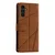 Rjava Flip Line torbica (Samsung Galaxy A15 5G)