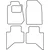 Textile car mats Isuzu D-Max 2012-