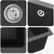 Umivaonik Crna 370 x 460 mm 80% kvarc i 20% smola