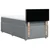 Vidaxl Box spring postelja z vzmetnico svetlo siva 80x200 cm blago
