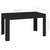 Blagovaonski stol crni 140 x 74,5 x 76 cm od iverice