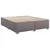 Vidaxl Box spring postelja z vzmetnico siva 200x200 cm umetno usnje