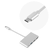 Cadorabo CADORABO 3-PORT USB Več-interface Plug & Play s priključkom USB-C, polnilnico USB-C, 2 USB 2.0 in USB 3.0 vrat za prenosnike, tablice in sodobne naprave z USB-C v srebrni vrati, (20548979)