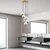Opviq Luster Yildo-M-7007, 43x43x111cm, IP20, Belo-zlatne boje