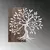 Wallity Zidna dekoracija Tree, 58x58 cm, Srebrne boje