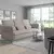 FAMMARP Sofa trosed, metal/Viarp bež/smeđa