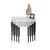 Hanah Home set od 4 umetnutih stočića Telwe, beli mermer / antracit