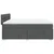 Vidaxl Box spring postelja z vzmetnico temno siva 200x200 cm blago
