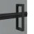 Walk-In zid za tuširanje Crna 90 x 6.5 x 190 cm