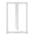 Noge za blagovaonski stol T-oblika 2 kom Bijele 60x35x(72-73) cm Čelik