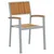 Stolica koja se može slagati 2 pcs Smeđa 56 x 57 x 87 cm