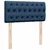 Vidaxl Box spring postelja z vzmetnico modra 80x200 cm blago