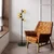 Opviq Podna lampa Benek-15-14534, 36x36x135 cm, IP20, Crno-žuta