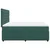 Vidaxl Box spring postelja z vzmetnico temno zelena 200x200 cm žamet
