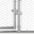Kavez za piliće 2 pcs Srebrno 400 x 200 x 200 cm Cinkani čelik