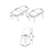 Hanah Home Set Trpezarijski sto i 6 stolica Zen, Bordo-beli