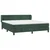 Vidaxl Box spring postelja z vzmetnico temno zelena 180x200 cm žamet
