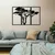 Wallity Zidna dekoracija Cinarci, 80x50 cm, 1.2mm, Crna