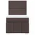 Vidaxl Box spring postelja z vzmetnico temno rjava 100x200 cm blago