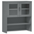 Gornji element za komodu MOLDE sivi 90x35x100 cm od borovine