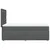 Vidaxl Box spring postelja z vzmetnico temno siva 90x190 cm blago