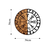 Wallity Zidna dekoracija Vegvisir-331, ?56cm, Hrast