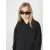 Womens Oversized Light Bomber Jacket Black