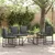 Set vanjskog namještaja 4 pcs Crna i tamno siva