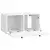 TV ormar za zid 59,5 x 31 x 30 cm Bijela visokog sjaja