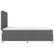 Vidaxl LED Box Spring Postelja Temno siva 140 x 200 cm blago