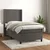 Vidaxl Box spring postelja z vzmetnico temno siva 100x200 cm žamet