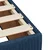 Vidaxl Box spring postelja z vzmetnico modra 90x190 cm blago