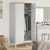 Ormar FLORO bijeli 77 x 53 x 171 cm od masivne borovine