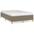Vidaxl Posteljni okvir brez vzmetnice taupe 120x190 cm blago