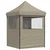 Šator za zabave 200 x 200 x 306 cm Sivosmeđa Oxford tkanina