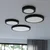 Sollux SL.1248 - LED plafonsko svetlo ONYX LED/48W/230V O 60 cm, crno
