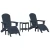 Vrtna stolica 3 pcs Mornarska Polietilen