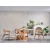 Hanah Home Trpezarijski sto i stolice Soho, 170x90x75 cm, 6 stolica, Beli