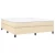 Vidaxl Box spring postelja z vzmetnico krem 160x200 cm blago