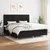 Vidaxl Box spring postelja z vzmetnico črn 200x200 cm blago