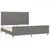 Vidaxl Posteljni okvir brez vzmetnice temno siv 160x200 cm blago