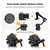 K&F VA3+BV10 Aluminum Alloy Professional Fluid Head Video Tripod – Black