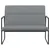 Klupa svjetlosiva 100 x 64 x 80 cm od tkanine