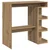 Vidaxl Barska miza s policami artisan hrast 100x48x101,5 cm