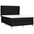 Vidaxl Box spring posteljni z vzmetnico črn 140x190 cm blago