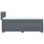 vidaXL Box spring postelja z vzmetnico temno siv 90x190 cm žamet