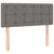 vidaXL Box spring postelja z vzmetnico temno siva 100x200 cm blago